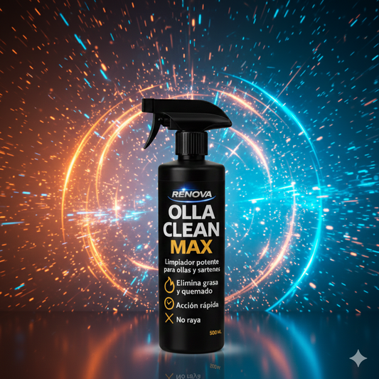 Renova Olla Clean Max llegó para ¡Eliminar lo quemado de tus ollas en segundos y sin esfuerzo!